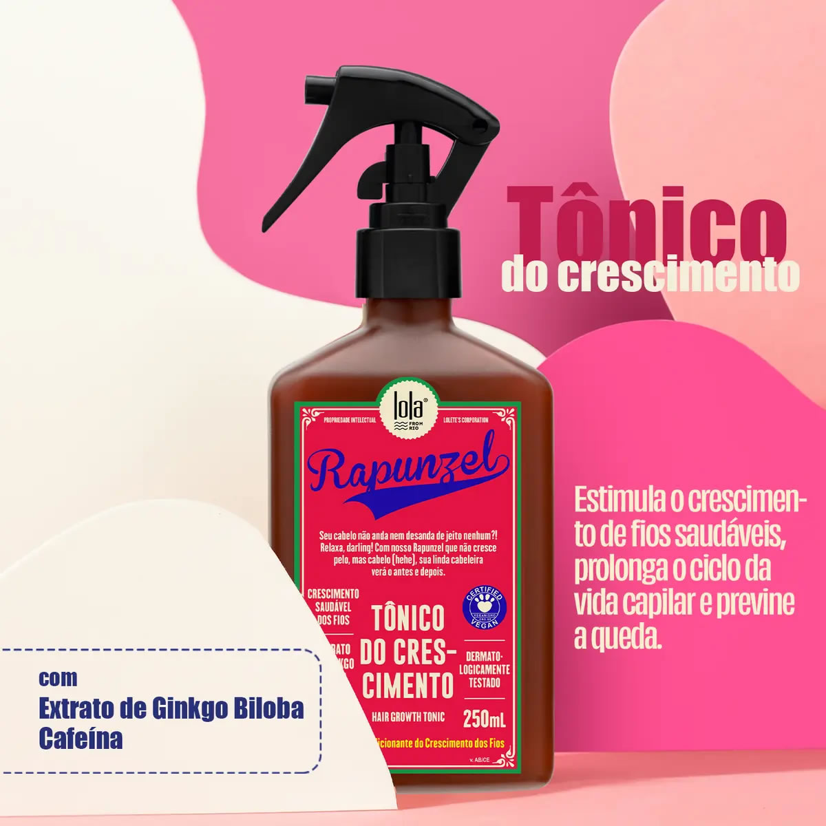 Tonico De Crecimiento del Cabello Rapunzel Lola 250grs 2 Tonico De Crecimiento del Cabello Rapunzel Lola 250grs