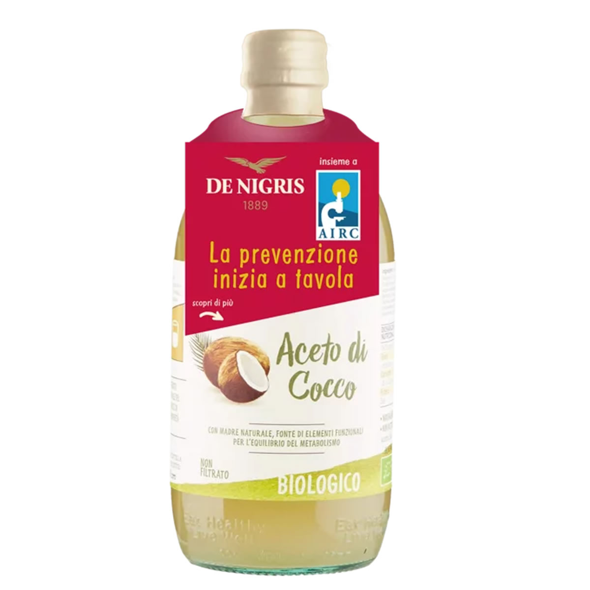 Vinagre de Coco Organico con Madre De Nigris 500ml Sin Glute 1 Vinagre de Coco Organico con Madre De Nigris 500ml Sin Glute