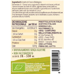 Vinagre de Coco Organico con Madre De Nigris 500ml Sin Glute 5 Vinagre de Coco Organico con Madre De Nigris 500ml Sin Glute