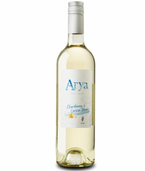 Vino Arya Chardonnay y Curazao Blanco