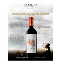 Vino Chileno Santa Carolina Reserva Carmenere
