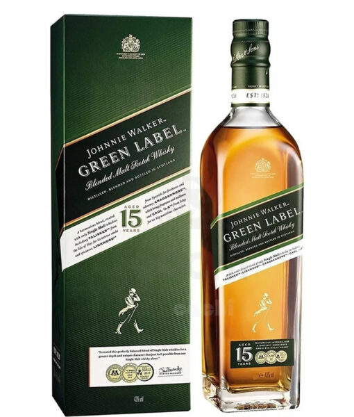 Whisky Johnnie Walker Green Label Blend 15 Años 750ml