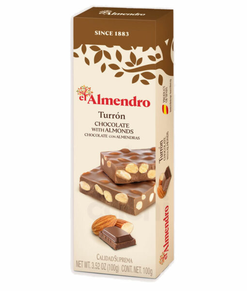 Turrón El Almendro Chocolate con Almendras 100gr 1