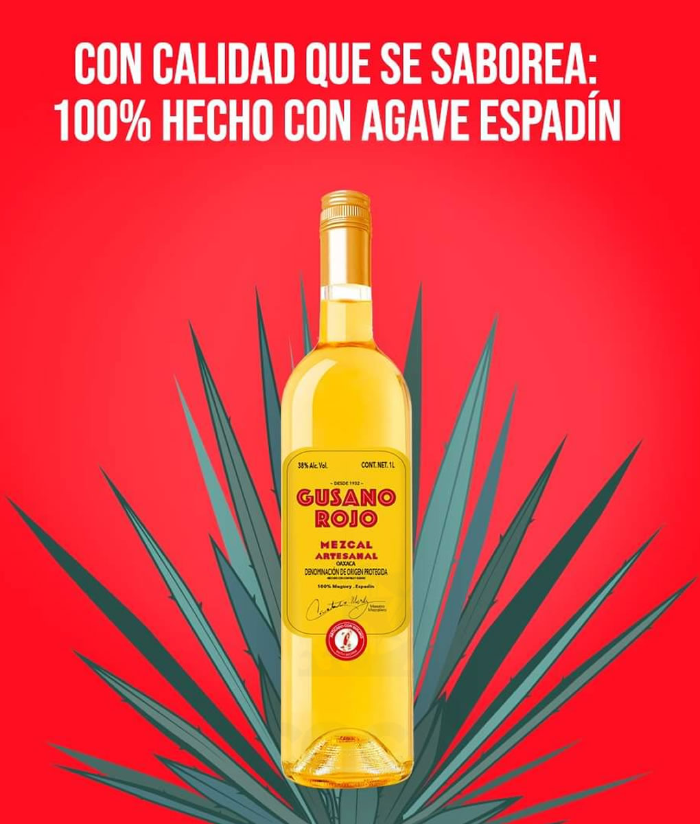 Mezcal Gusano Rojo 700ml Con Gusano 2 Mezcal Gusano Rojo 700ml Con Gusano - Imagen 2