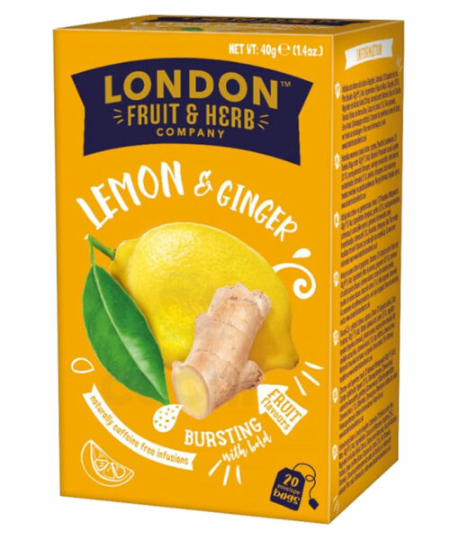 Te London Fruit & Herb Lemon y Ginger 20 sobres sin Cafeína 1