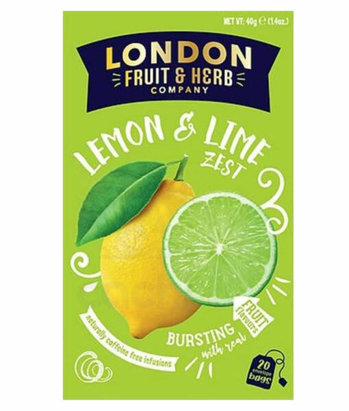 Te London Fruit & Herb Lemon y Lime 20 sobres sin Cafeína 1