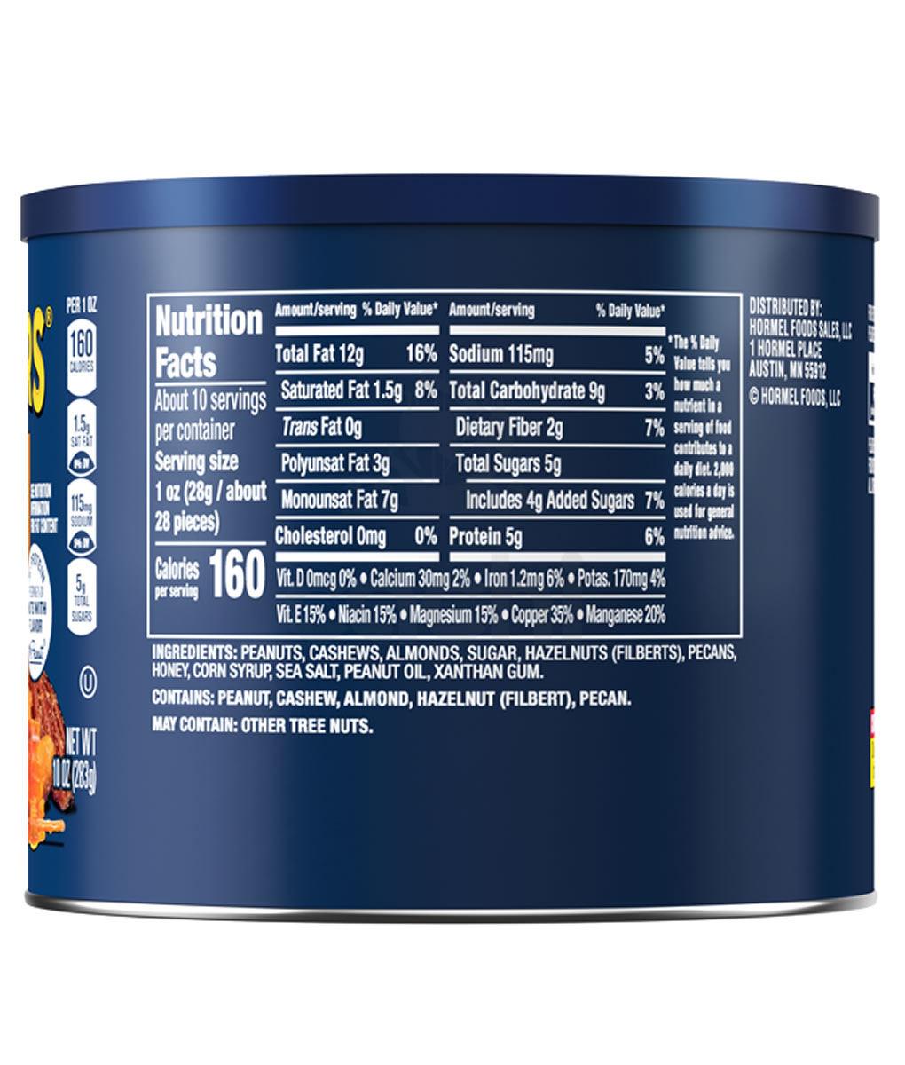 Planters Honey Roasted Mixed Nuts Lata 283grs Usa 2 Planters Honey Roasted Mixed Nuts Lata 283grs Usa - Imagen 2